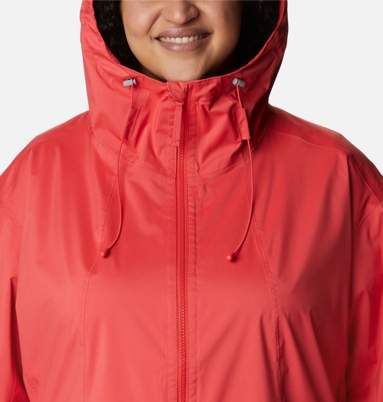 Women's Columbia Weekend Adventure Long Shell Jackets Red | Plus Size CA-HL053